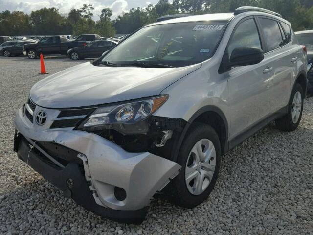 2T3ZFREV2DW019021 - 2013 TOYOTA RAV4 SILVER photo 2