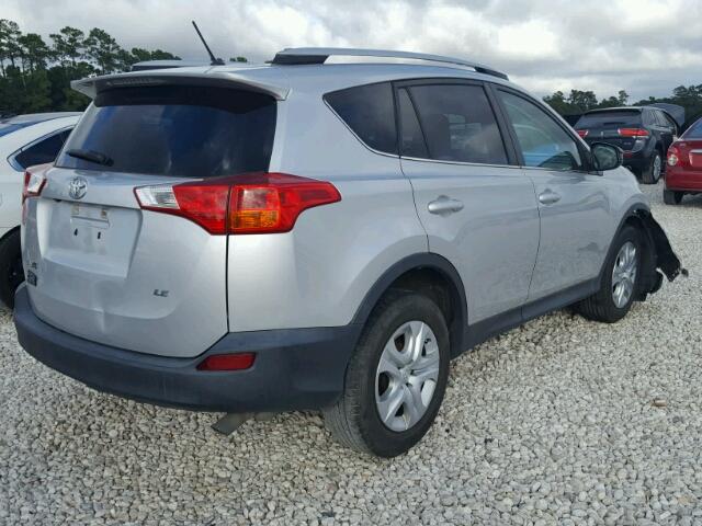 2T3ZFREV2DW019021 - 2013 TOYOTA RAV4 银色 照片 4