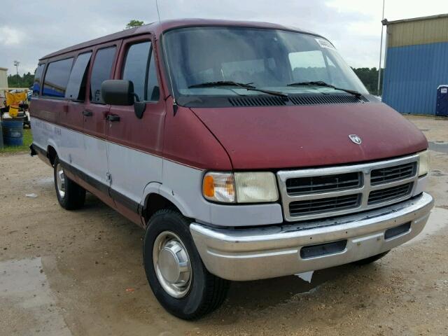 2B5WB35Z5VK567901 - 1997 DODGE RAM WAGON BURGUNDY photo 1