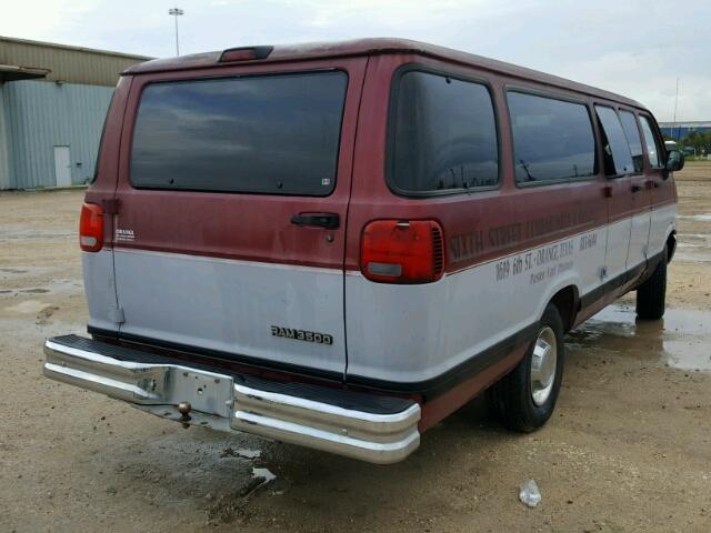 2B5WB35Z5VK567901 - 1997 DODGE RAM WAGON BURGUNDY photo 4