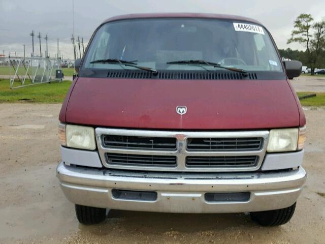 2B5WB35Z5VK567901 - 1997 DODGE RAM WAGON BURGUNDY photo 9