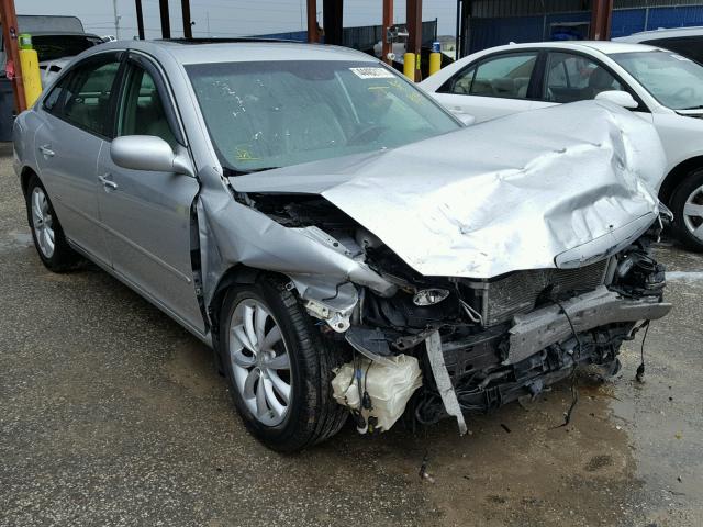 KMHFC46F67A216715 - 2007 HYUNDAI AZERA SE SILVER photo 1