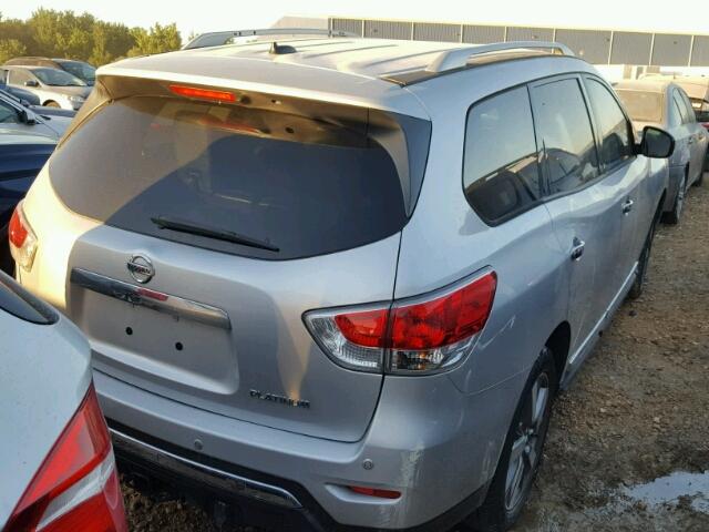 5N1AR2MN3DC652431 - 2013 NISSAN PATHFINDER SILVER photo 4