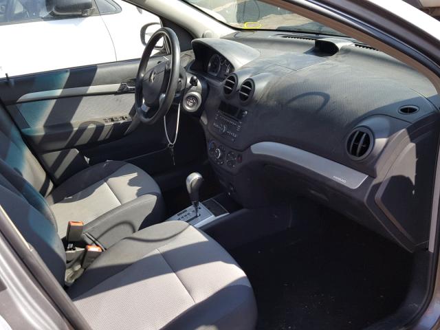 KL1TD6DE7BB235066 - 2011 CHEVROLET AVEO LS GRAY photo 5