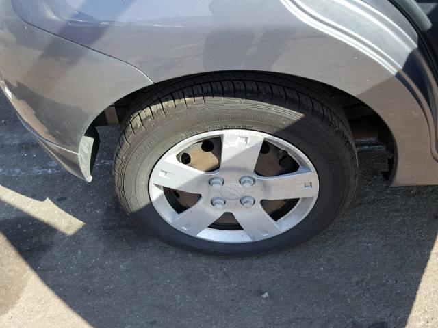 KL1TD6DE7BB235066 - 2011 CHEVROLET AVEO LS GRAY photo 9