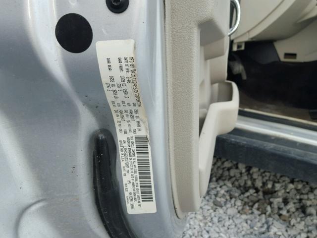 1J8HG582X6C276087 - 2006 JEEP COMMANDER SILVER photo 10