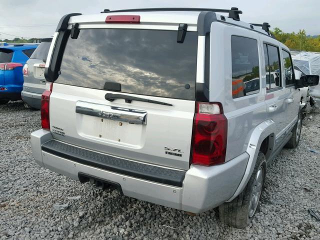 1J8HG582X6C276087 - 2006 JEEP COMMANDER SILVER photo 4