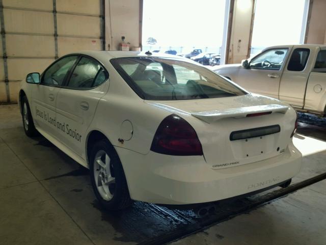 2G2WR524341225234 - 2004 PONTIAC GRAND PRIX WHITE photo 3