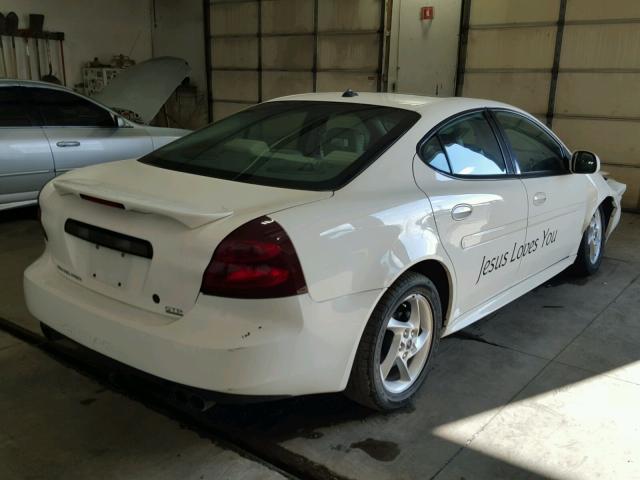 2G2WR524341225234 - 2004 PONTIAC GRAND PRIX WHITE photo 4