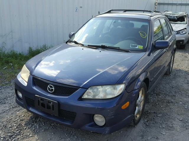 JM1BJ245421569132 - 2002 MAZDA PROTEGE PR BLUE photo 2