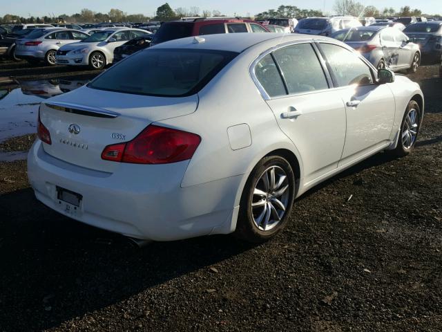 JNKBV61F78M261953 - 2008 INFINITI G35 WHITE photo 4