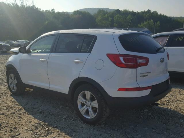 KNDPB3A29C7333996 - 2012 KIA SPORTAGE B WHITE photo 3