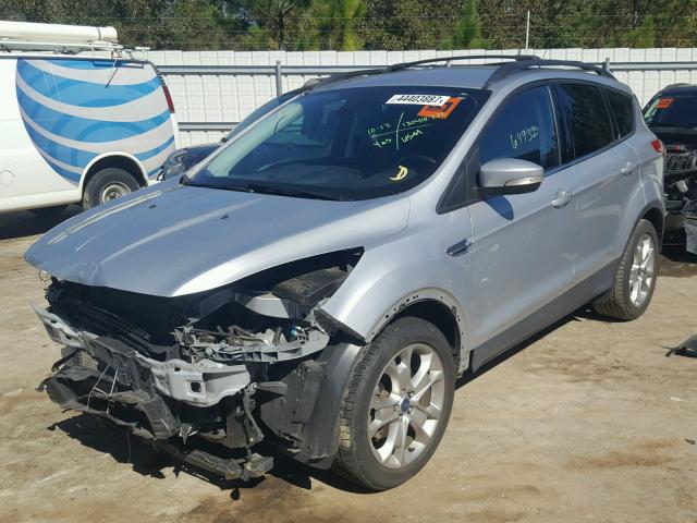 1FMCU0HX2DUB07726 - 2013 FORD ESCAPE SEL SILVER photo 2