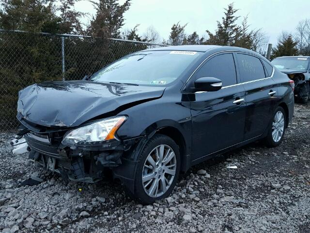 3N1AB7AP7DL625333 - 2013 NISSAN SENTRA S/S BLACK photo 2