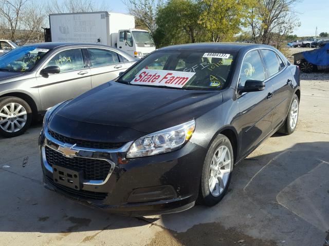 1G11C5SL2FF286285 - 2015 CHEVROLET MALIBU 1LT BLACK photo 2