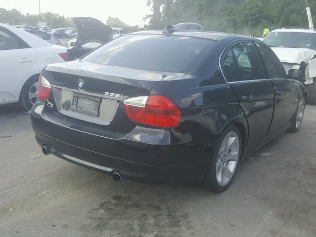 WBAVB77558NH79355 - 2008 BMW 335 I BLACK photo 4