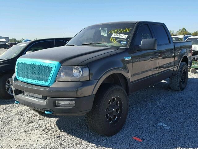 1FTPW14565KC40335 - 2005 FORD F150 SUPER GRAY photo 2