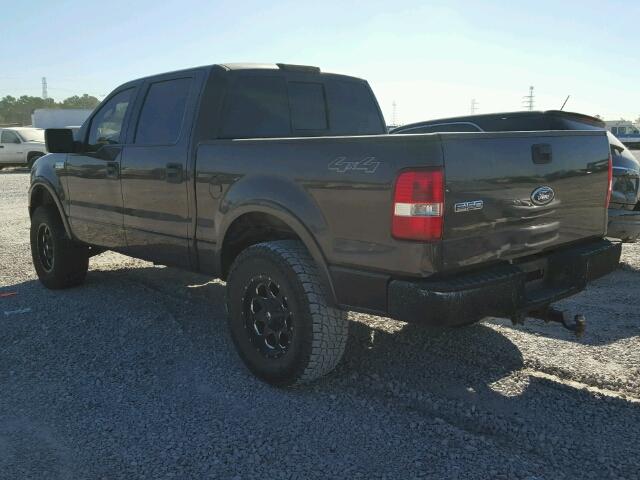 1FTPW14565KC40335 - 2005 FORD F150 SUPER GRAY photo 3