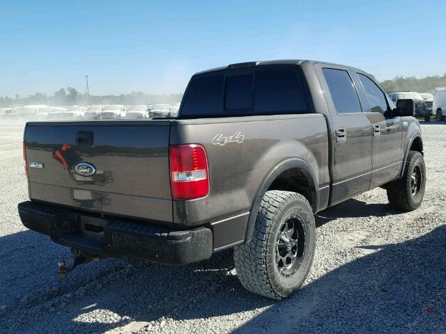 1FTPW14565KC40335 - 2005 FORD F150 SUPER GRAY photo 4