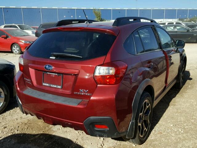 JF2GPAKC4D2901892 - 2013 SUBARU XV CROSSTR RED photo 4