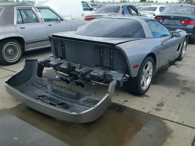 1G1YY22G915117476 - 2001 CHEVROLET CORVETTE SILVER photo 4