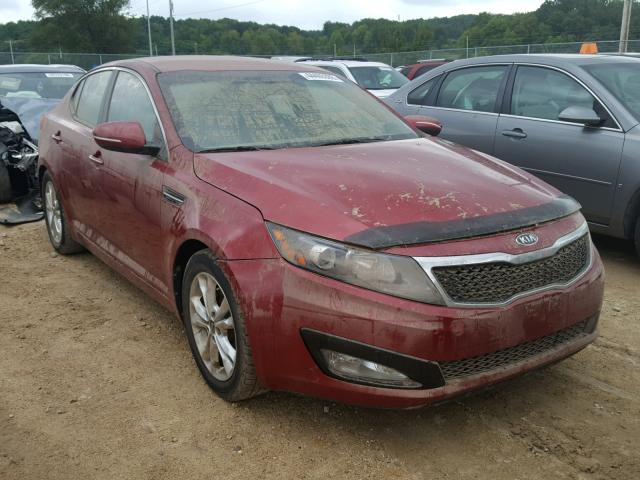 KNAGN4A73B5075958 - 2011 KIA OPTIMA EX RED photo 1