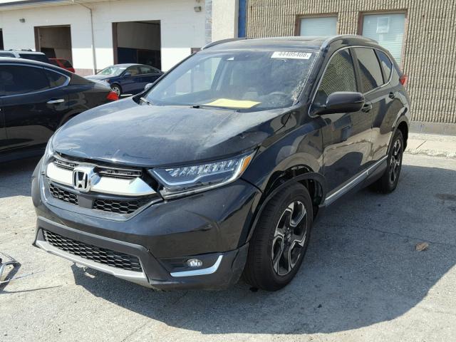 7FARW2H97JE008057 - 2018 HONDA CR-V TOURI BLACK photo 2