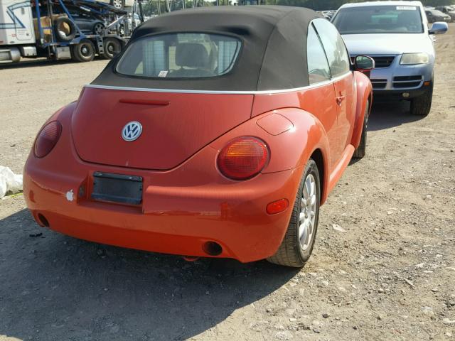 3VWCM21Y24M310703 - 2004 VOLKSWAGEN NEW BEETLE ნარინჯისფერი ფოტო 4