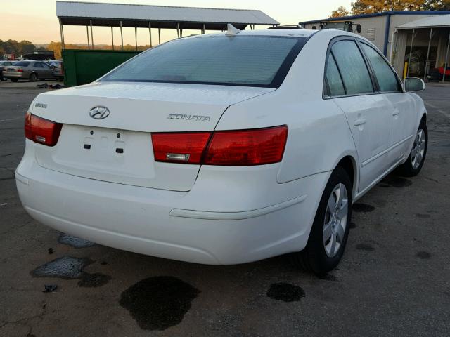 5NPET46C69H469017 - 2009 HYUNDAI SONATA GLS WHITE photo 4