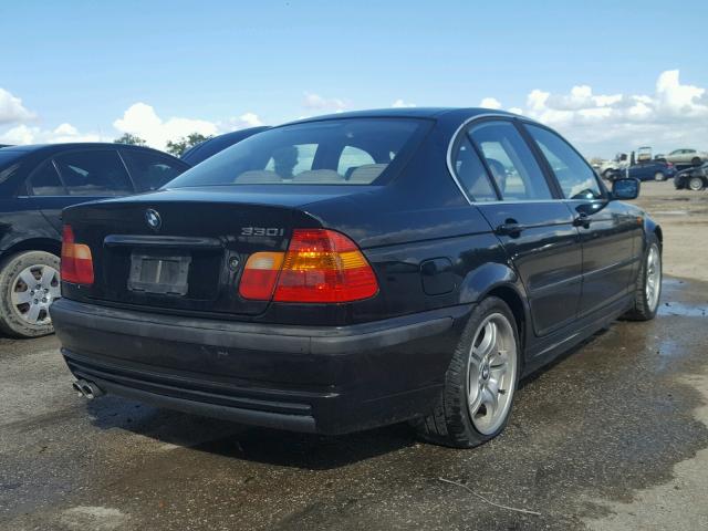 WBAEV53433KM31764 - 2003 BMW 330 BLACK photo 4