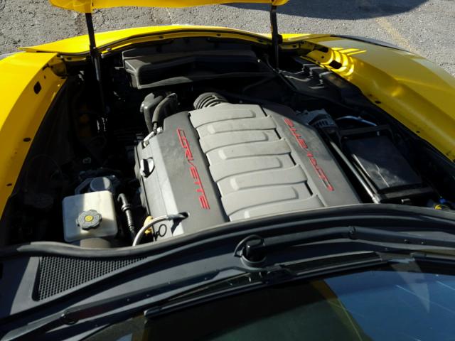 1G1YB3D75E5115380 - 2014 CHEVROLET CORVETTE S YELLOW photo 7