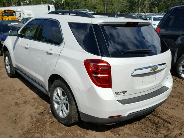 2GNALCEK2H1543834 - 2017 CHEVROLET EQUINOX LT WHITE photo 3