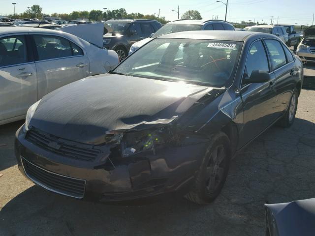 2G1WT58K889232425 - 2008 CHEVROLET IMPALA LT BLACK photo 2