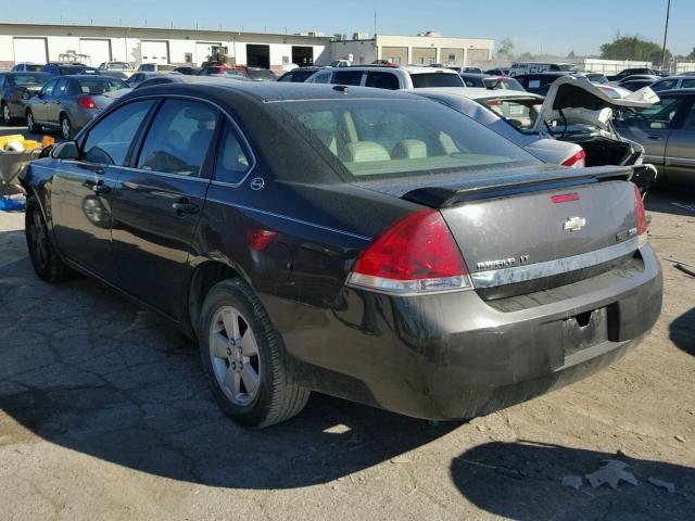 2G1WT58K889232425 - 2008 CHEVROLET IMPALA LT BLACK photo 3