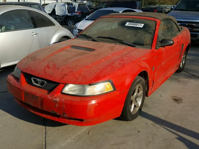 1FAFP4445YF243795 - 2000 FORD MUSTANG RED photo 2