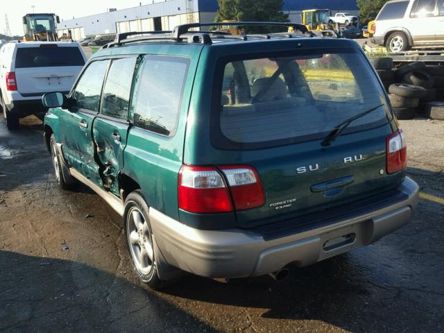 JF1SF65571H762653 - 2001 SUBARU FORESTER S GREEN photo 3