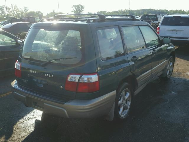 JF1SF65571H762653 - 2001 SUBARU FORESTER S GREEN photo 4