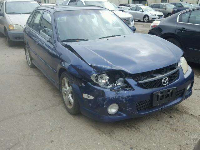 JM1BJ246721565035 - 2002 MAZDA PROTEGE PR BLUE photo 1