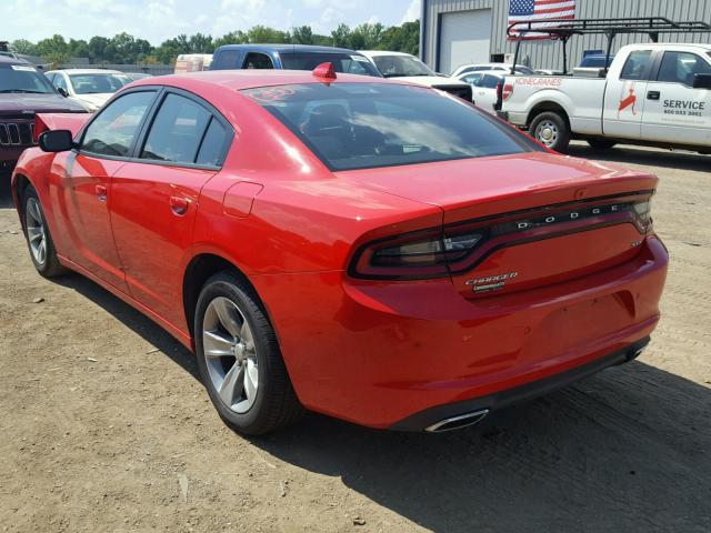 2C3CDXHG2HH635003 - 2017 DODGE CHARGER SX RED photo 3