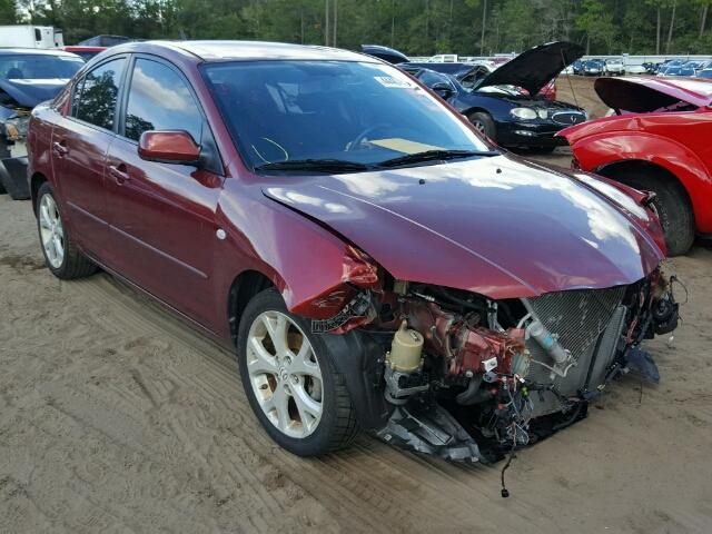 JM1BK32F681117240 - 2008 MAZDA 3 I MAROON photo 1