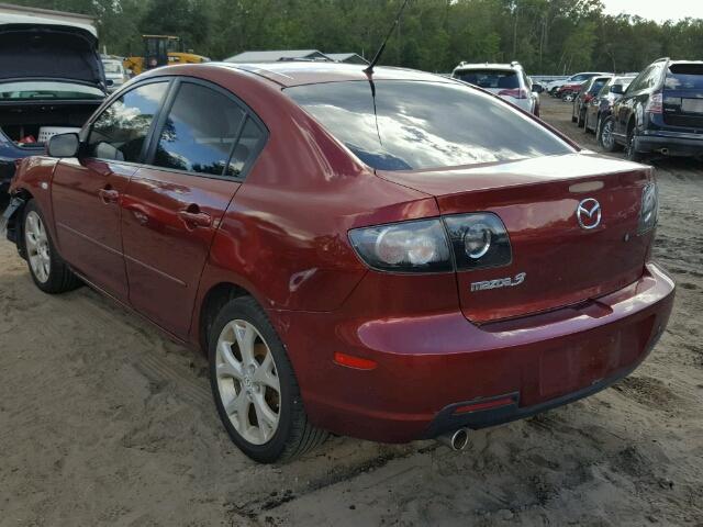 JM1BK32F681117240 - 2008 MAZDA 3 I MAROON photo 3