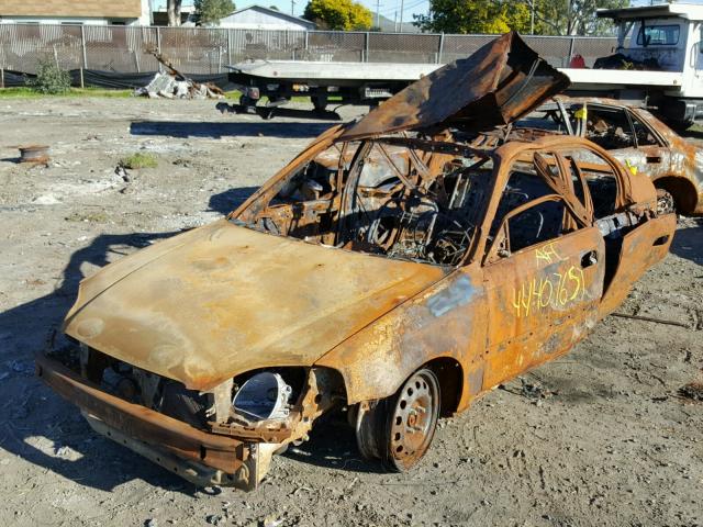 1HGEJ6670XL028613 - 1999 HONDA CIVIC LX BURN photo 2