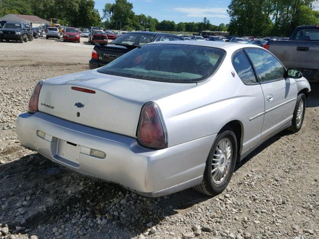 2G1WW12E519277542 - 2001 CHEVROLET MONTE CARL ვერცხლისფერი ფოტო 4