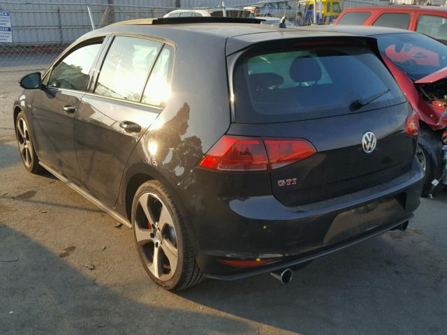 3VW547AU3GM064543 - 2016 VOLKSWAGEN GTI S/SE BLACK photo 3