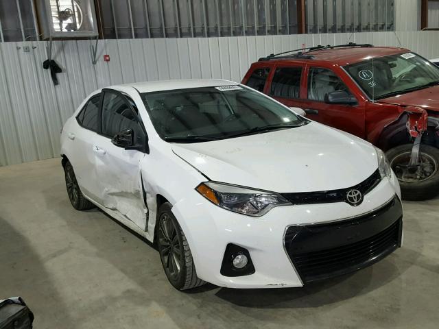 2T1BURHE4EC129745 - 2014 TOYOTA COROLLA L WHITE photo 1