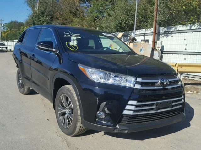 5TDBZRFH6HS415638 - 2017 TOYOTA HIGHLANDER BLACK photo 1