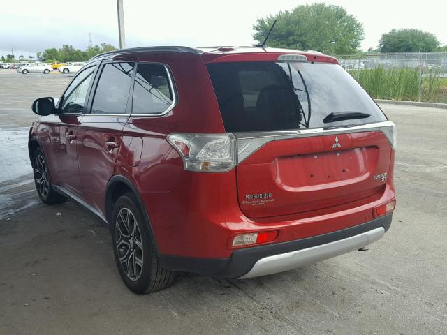 JA4JZ4AX1FZ005784 - 2015 MITSUBISHI OUTLANDER RED photo 3