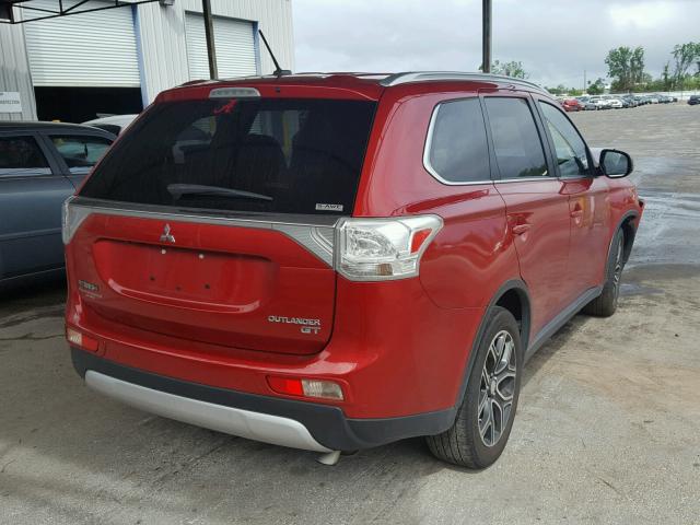 JA4JZ4AX1FZ005784 - 2015 MITSUBISHI OUTLANDER RED photo 4