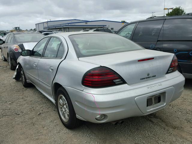 1G2NE52F04C252099 - 2004 PONTIAC GRAND AM S SILVER photo 3