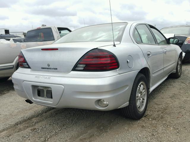 1G2NE52F04C252099 - 2004 PONTIAC GRAND AM S SILVER photo 4